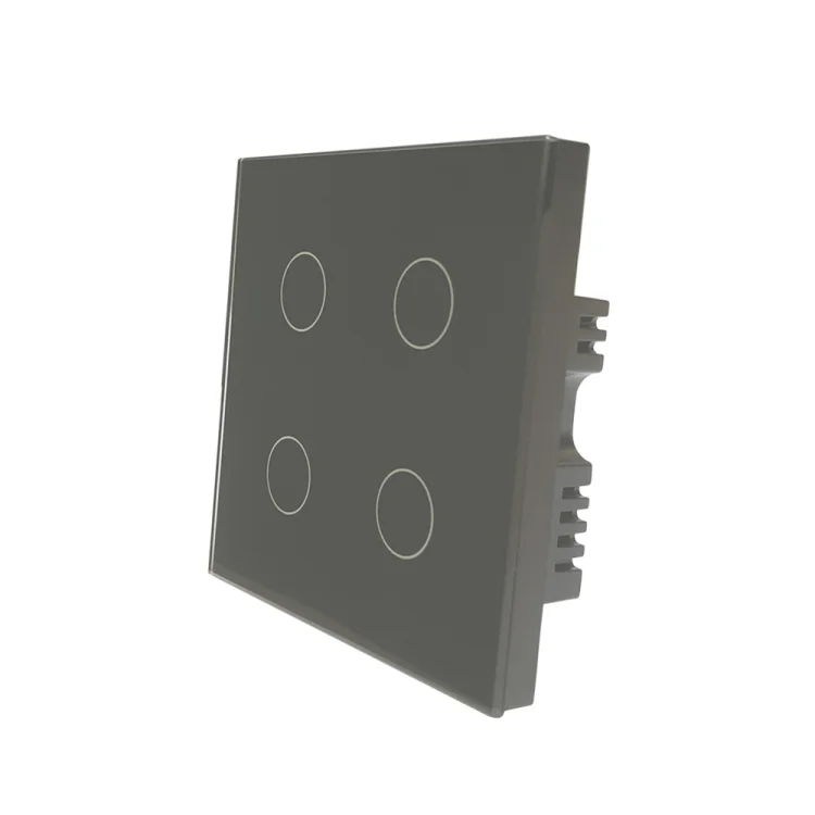 Wifi Smart 4 Gang Touch Switch Black - ছবি 2