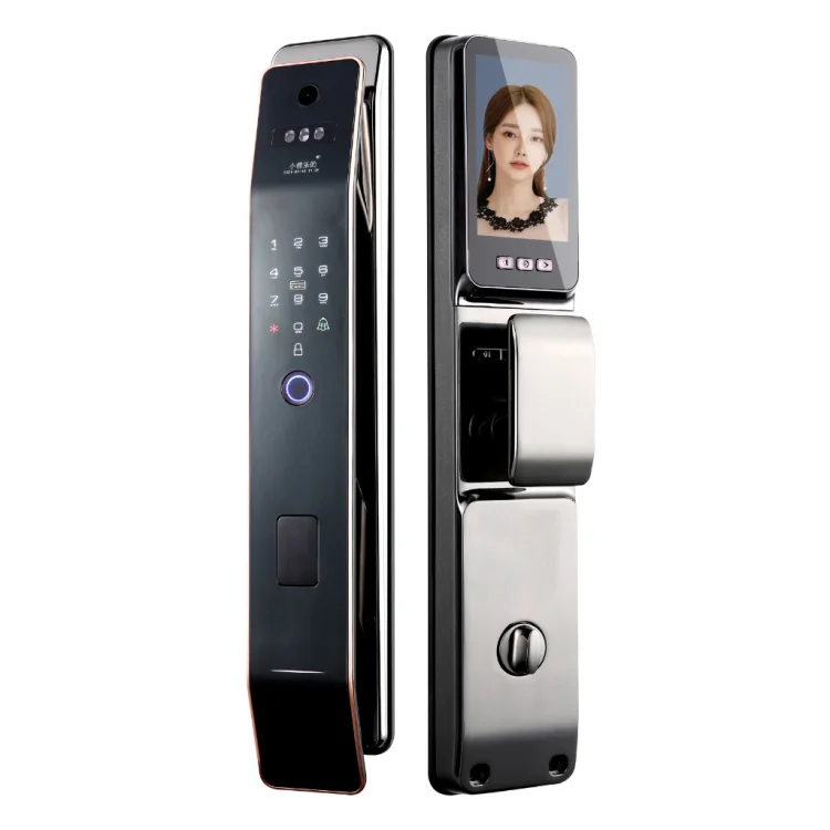 L9 Premium  3D Face Recognition Smart Video Call and Fingerprint Door Lock - ছবি 4