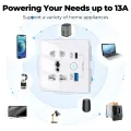 Wifi Type C and USB 5 pin Socket 13A Round Corner White thumbnail 3