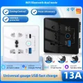 Wifi Type C and USB 5 pin Socket 13A Round Corner White thumbnail 4