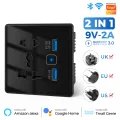 Wifi USB and 5 pin Socket 10A Round Corner Black thumbnail 1