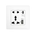 High Quality 18W USB and Type C 5pin Wall Socket White thumbnail 1