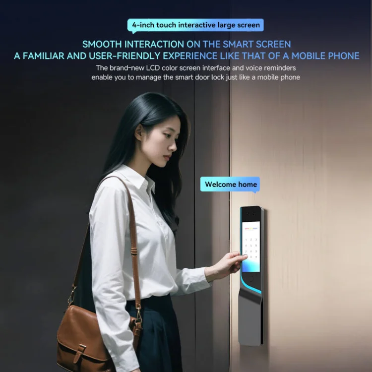 Premium L18 Professional Video Call Face & Instant Unlock Door Lock - ছবি 6